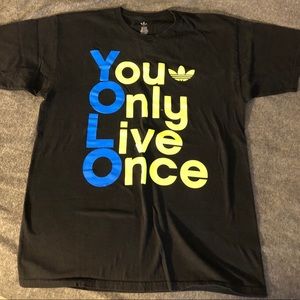 Adidas YOLO Tee Shirt.